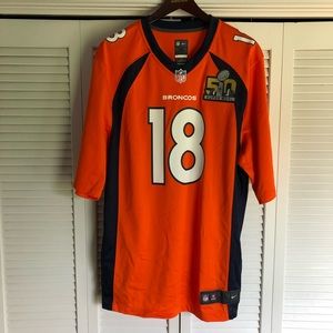 Broncos 50th Super Bowl Edition Manning Jersey XL